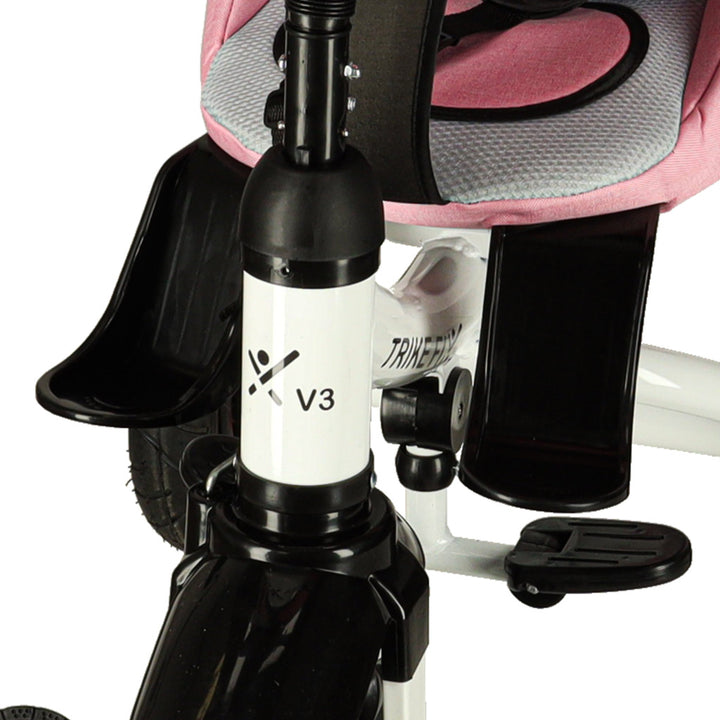 Trike Fix V3 trehjulet cykel 3w1 klapvognscykel 360 drejelig frihjul pink