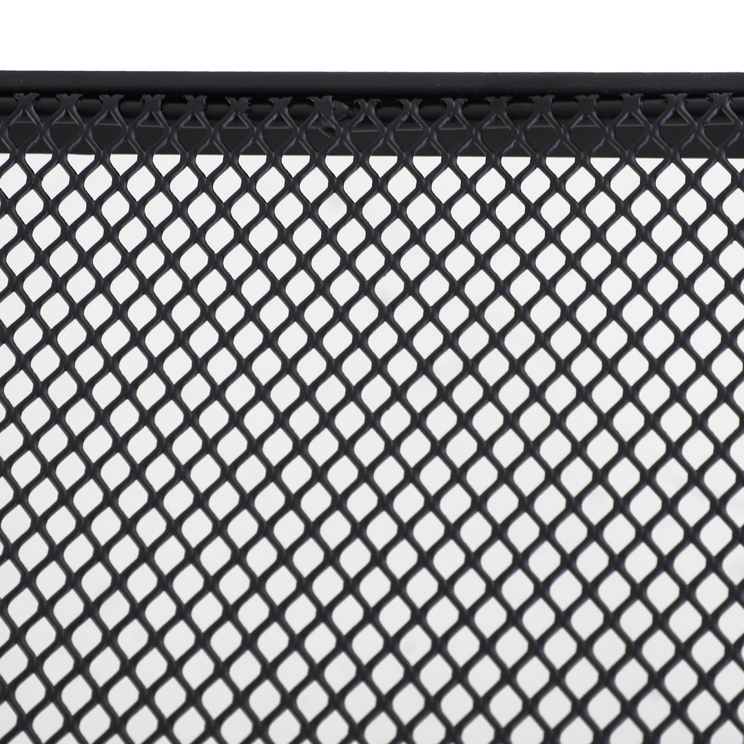 Havesofabord, sidebord, havebord, sofabord, metal, sort, terrassebord, 45 x 45 x 50 cm