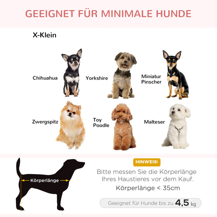 Kæledyrssofa hundemåtte hundeseng hundesofa hundesofa kattesofa med hynde baglomme plysskum fyrretræ pink 70 x 47 x 30 cm