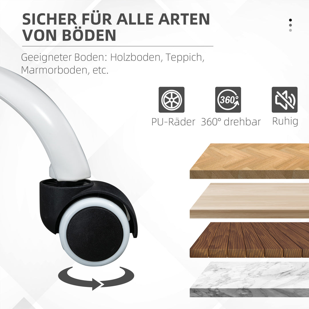 Kontorstol, drejestol, ryglæn med justerbar ryglæn, højdejusterbar, op til 120 kg, linnedlook, grå