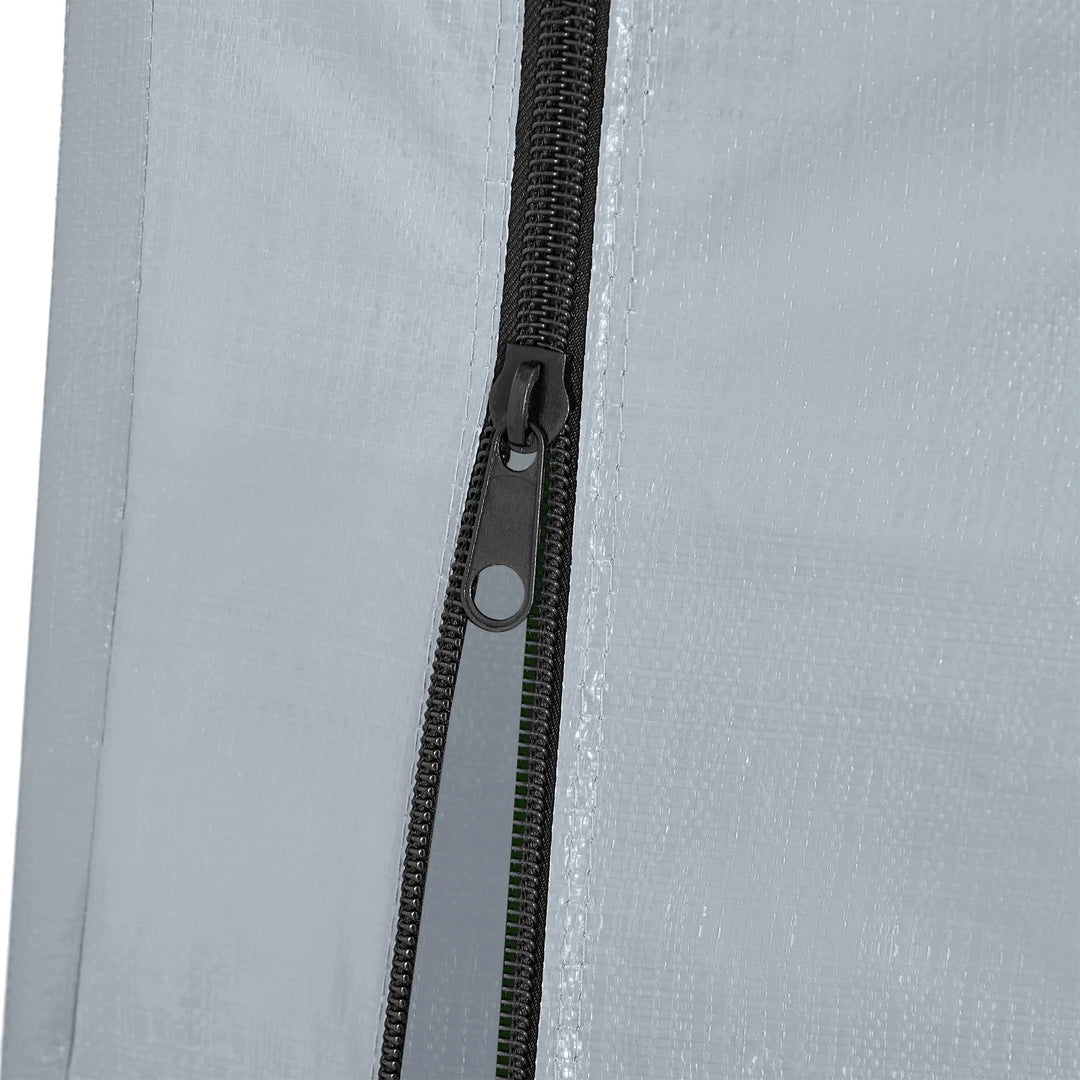 Robust og vejrbestandig presenning til cykelgarage i sølvfarve (159 x 219 x 165 cm)