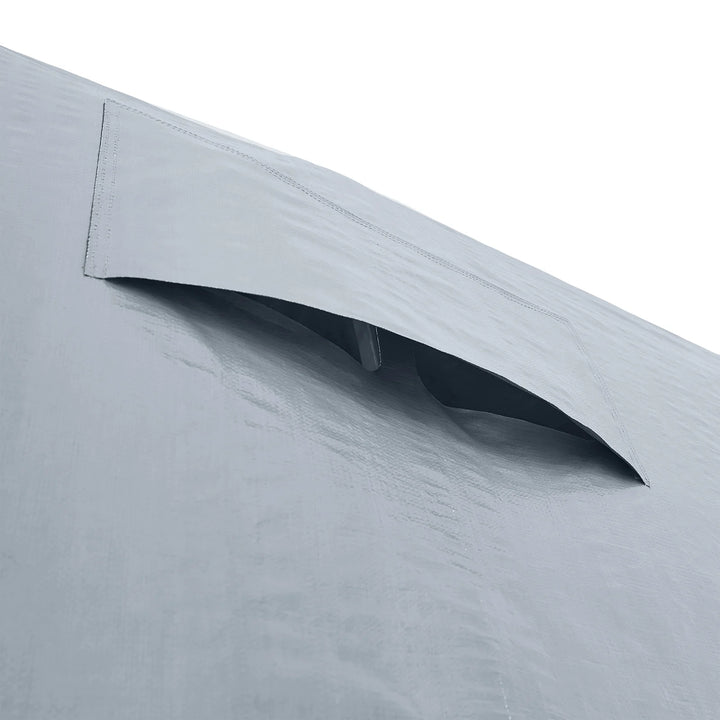 Robust erstatningsovertræk til cykelgarage, sølvfarvet, 159x219x165 cm