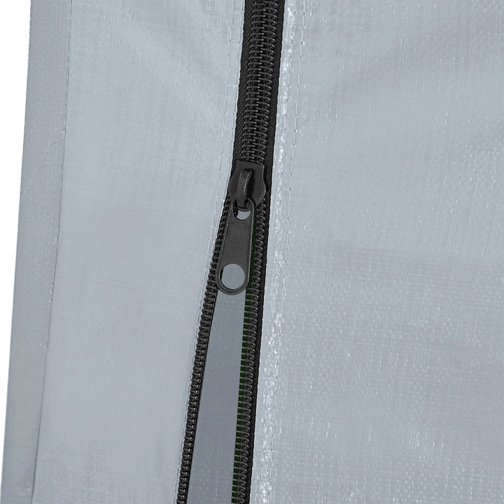 Robust erstatningsovertræk til cykelgarage, sølvfarvet, 159x219x165 cm