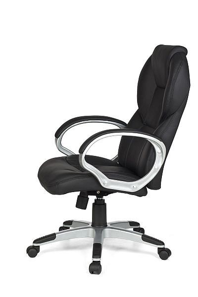 Stilfuld og komfortabel kontorstol med nakkestøtte, sort