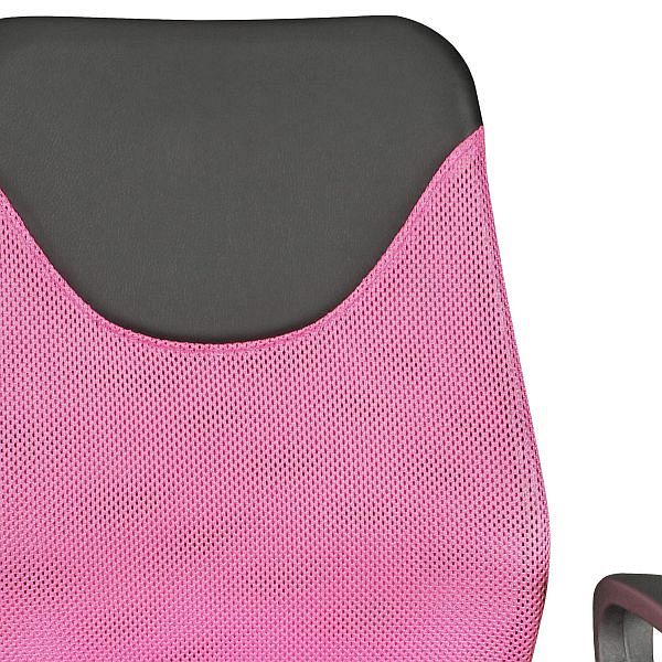 Børneskrivebord Sort Pink til børn fra 6 år med ryglæn Børnedrejestol Børnestol ergonomisk | Højdejusterbar stol