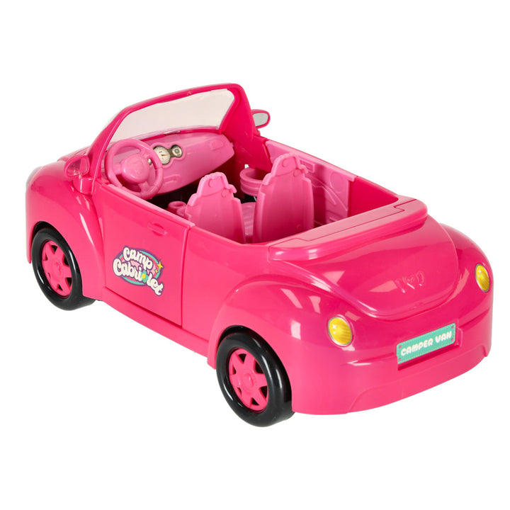 Bil til dukker cabriolet pink 4 el.