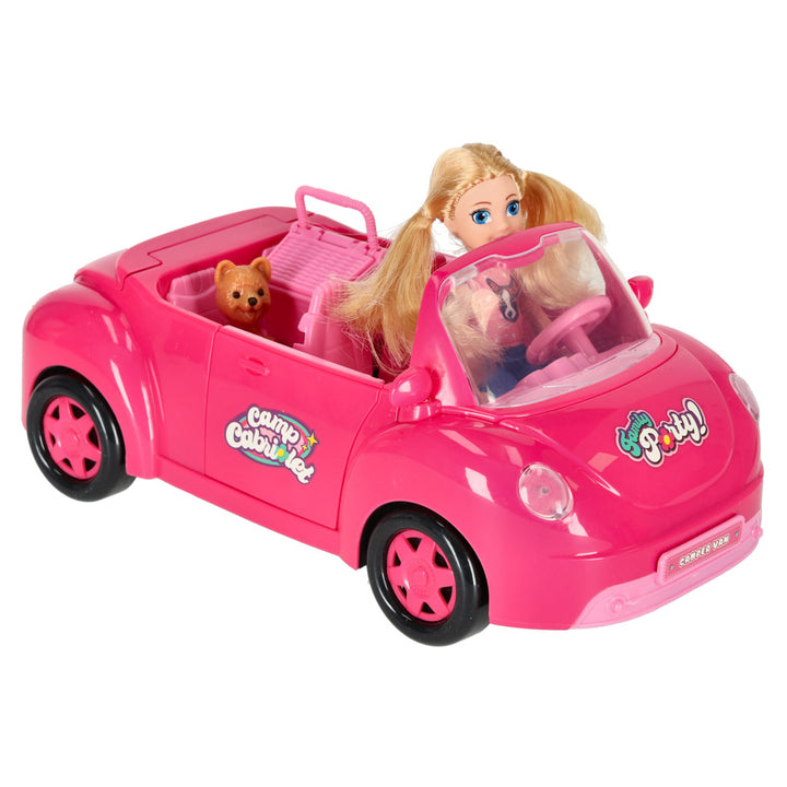 Bil til dukker cabriolet pink 4 el.