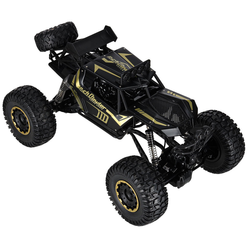 RC Rock Crawler 2.4GHz 1:8 51cm sort bil