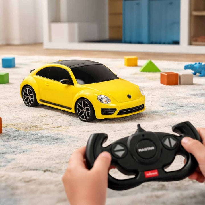 Fjernstyret bil 1:14 Volkswagen Beetle gul