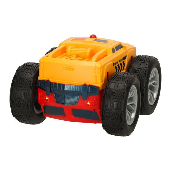 RC Revolt 2 Sided Rescue Racer fjernbetjent bil blå