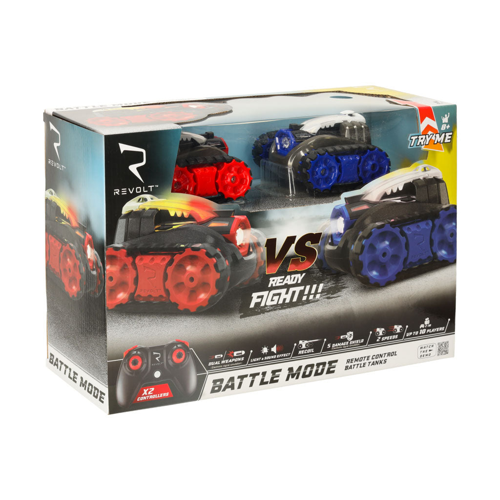 RC Revolt BATTLE fjernbetjent bil kamptilstand lydlys 2-pak