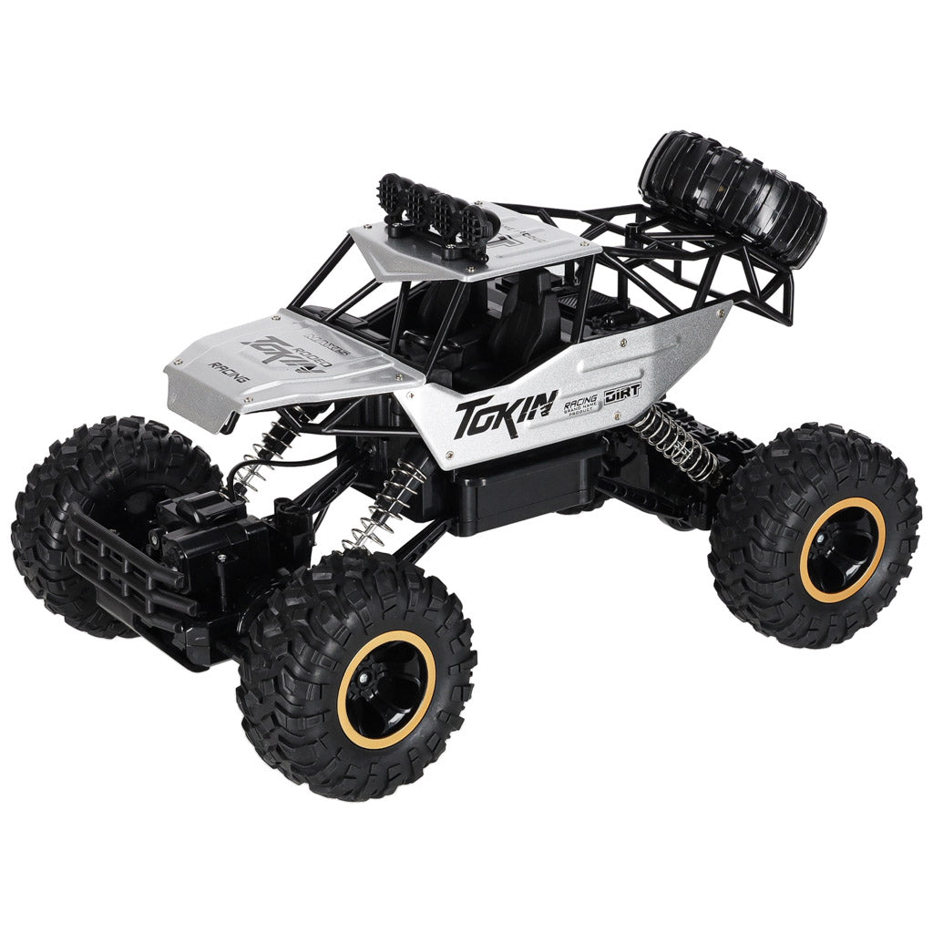RC-bil Rock Crawler 1:12 4WD METAL sølv