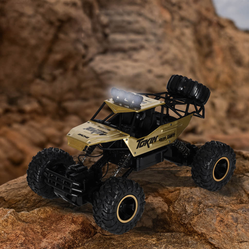 RC-bil Rock Crawler 1:12 4WD METAL guld