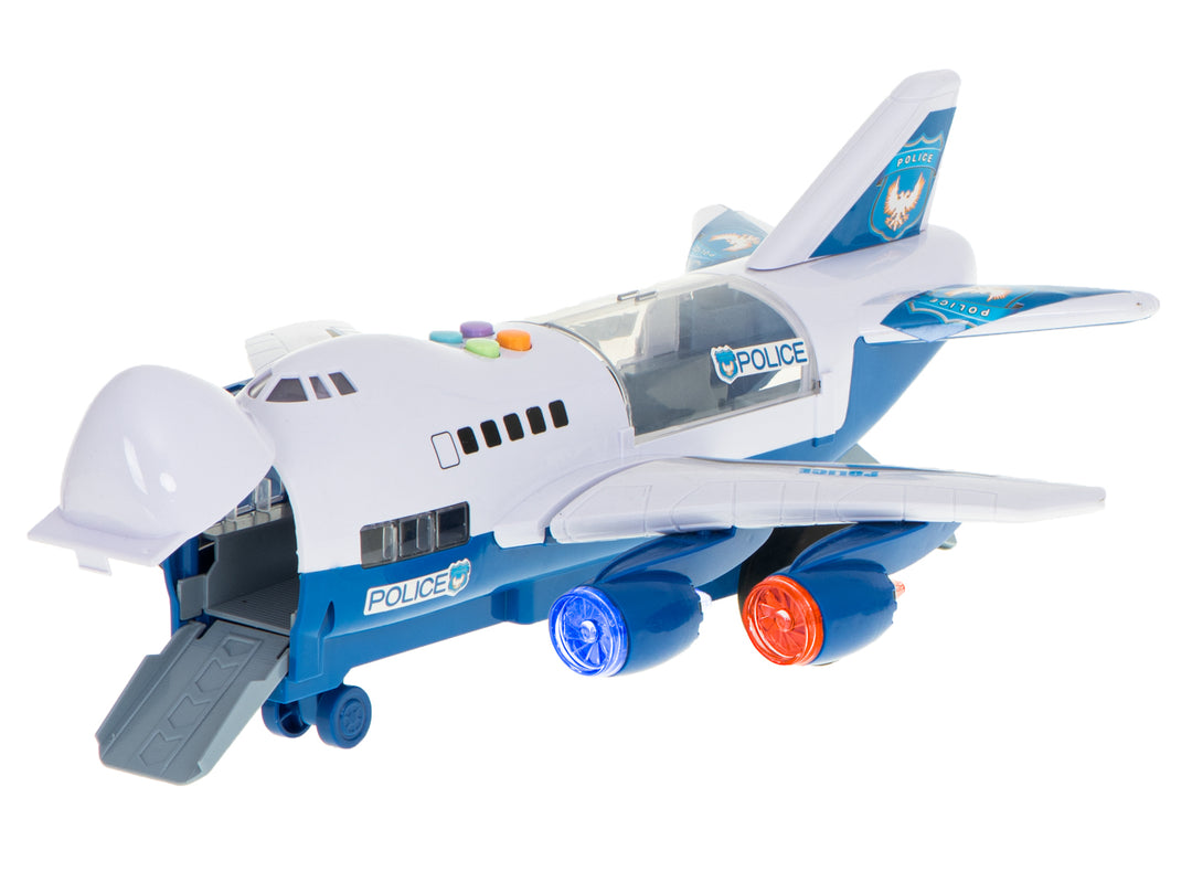 Transportfly + 6 biler politi side/front