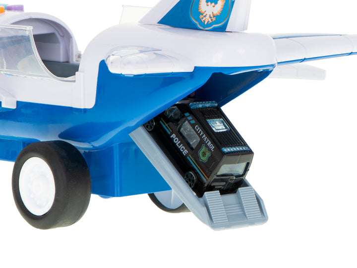 Transportfly + 6 biler politi side/front