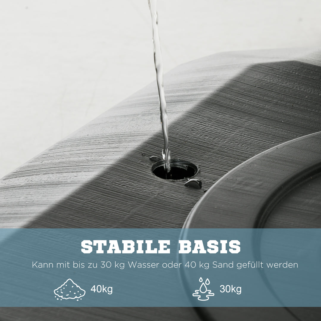Basketballstativ, justerbar kurvhøjde 2,3-2,9 m, nedre reboundstang, fyldbar base, rød+sort