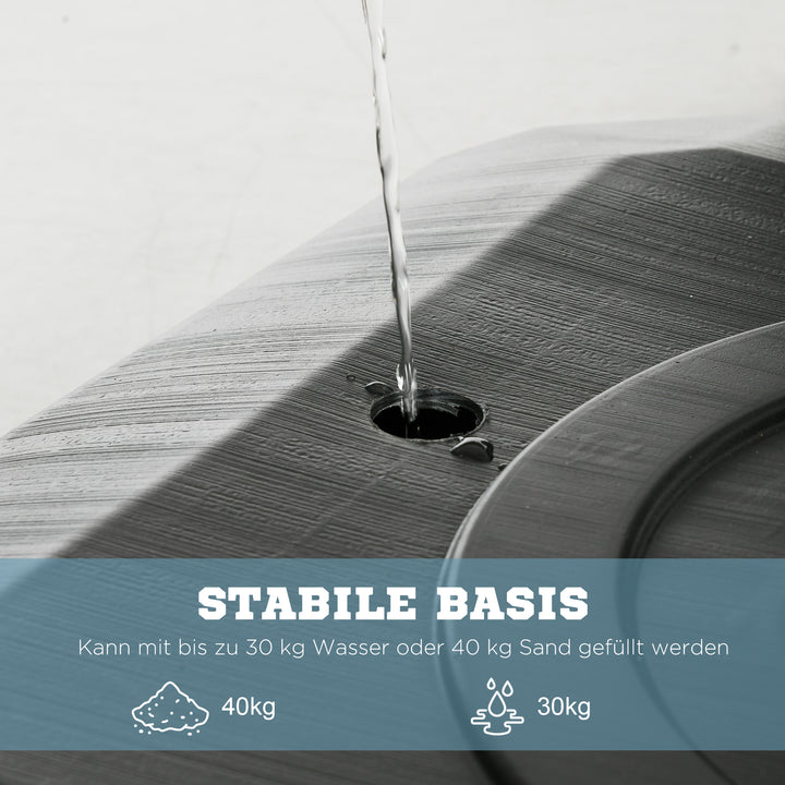 Basketballstativ, justerbar kurvhøjde 2,3-2,9 m, nedre reboundstang, fyldbar base, rød+sort