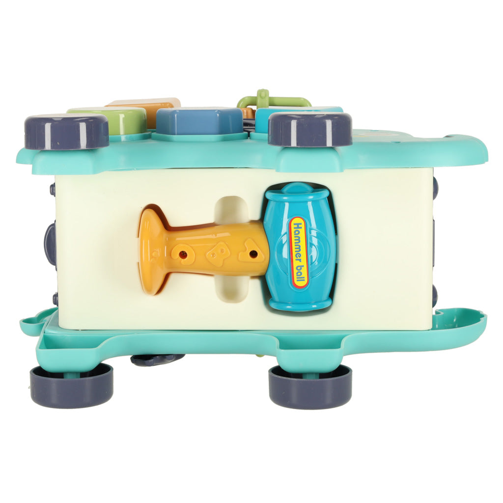 Interaktiv Montessori elefantpund sorterklodser hammer 26 cm