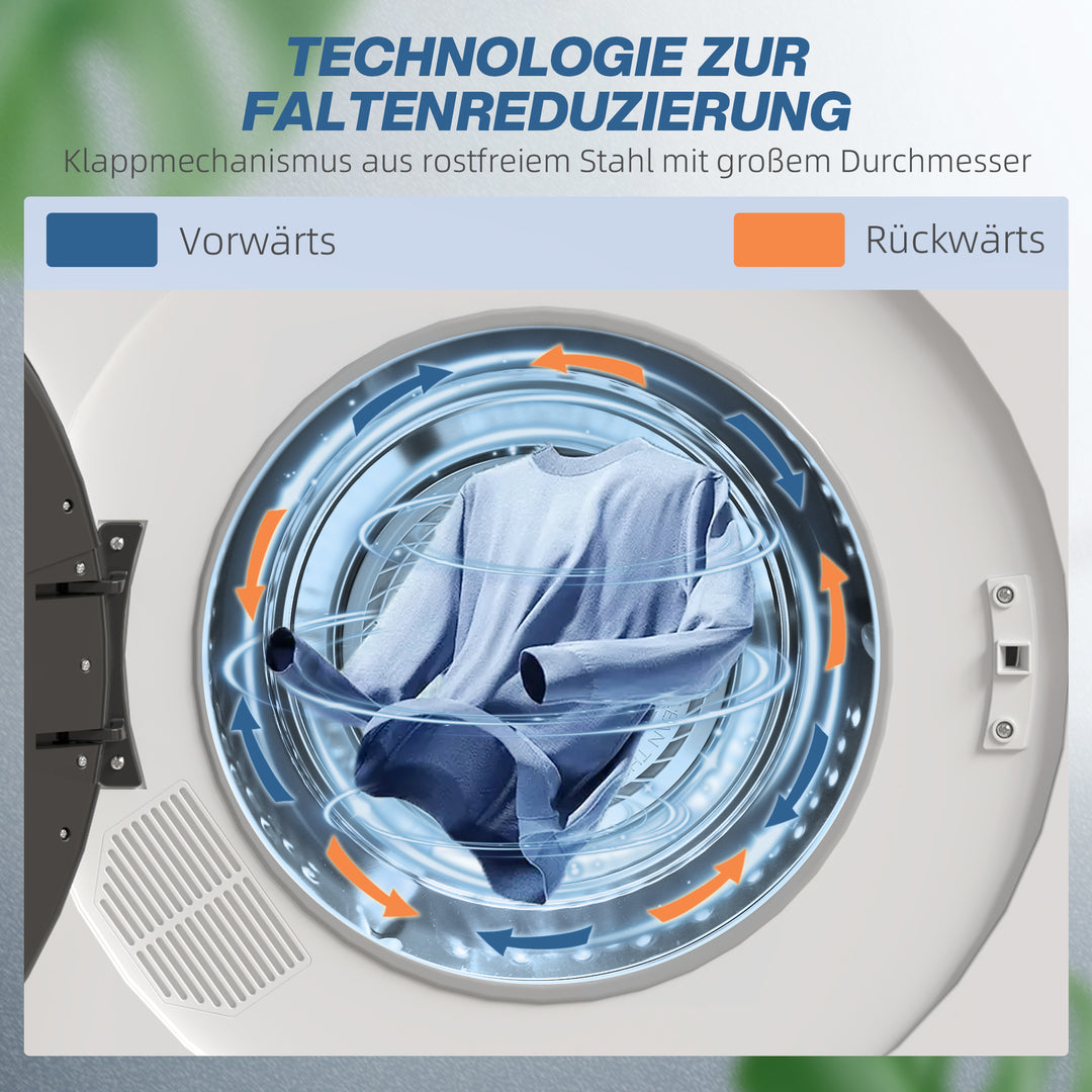 Tørretumbler, 6 programmer, 40-60°c, 4 kg kapacitet, kompakt, touch-betjening, hvid