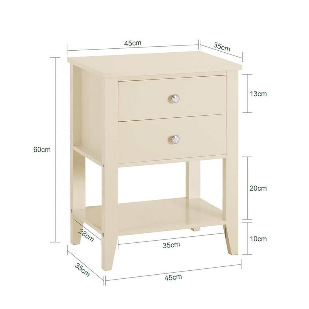Sengebord / sidebord i skandinavisk stil, 45x35x60 cm