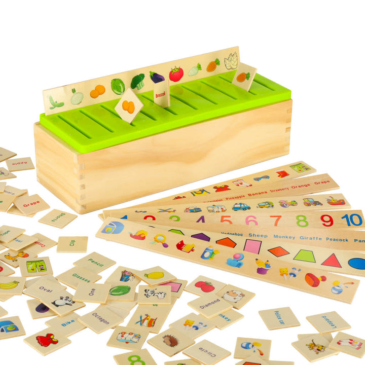 Træ sorteringspuslespil match billeder