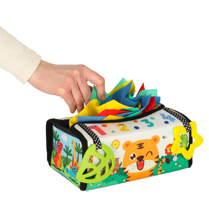 Sorter sensoriske vådservietter æske Montessori måtte 2-i-1