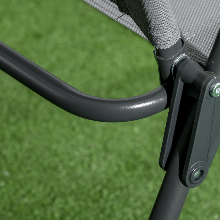 Udendørs bistromøbelsæt til haven, sammenklappeligt bistrosæt, 53,5 cm x 64 cm x 93 cm, lysegrå