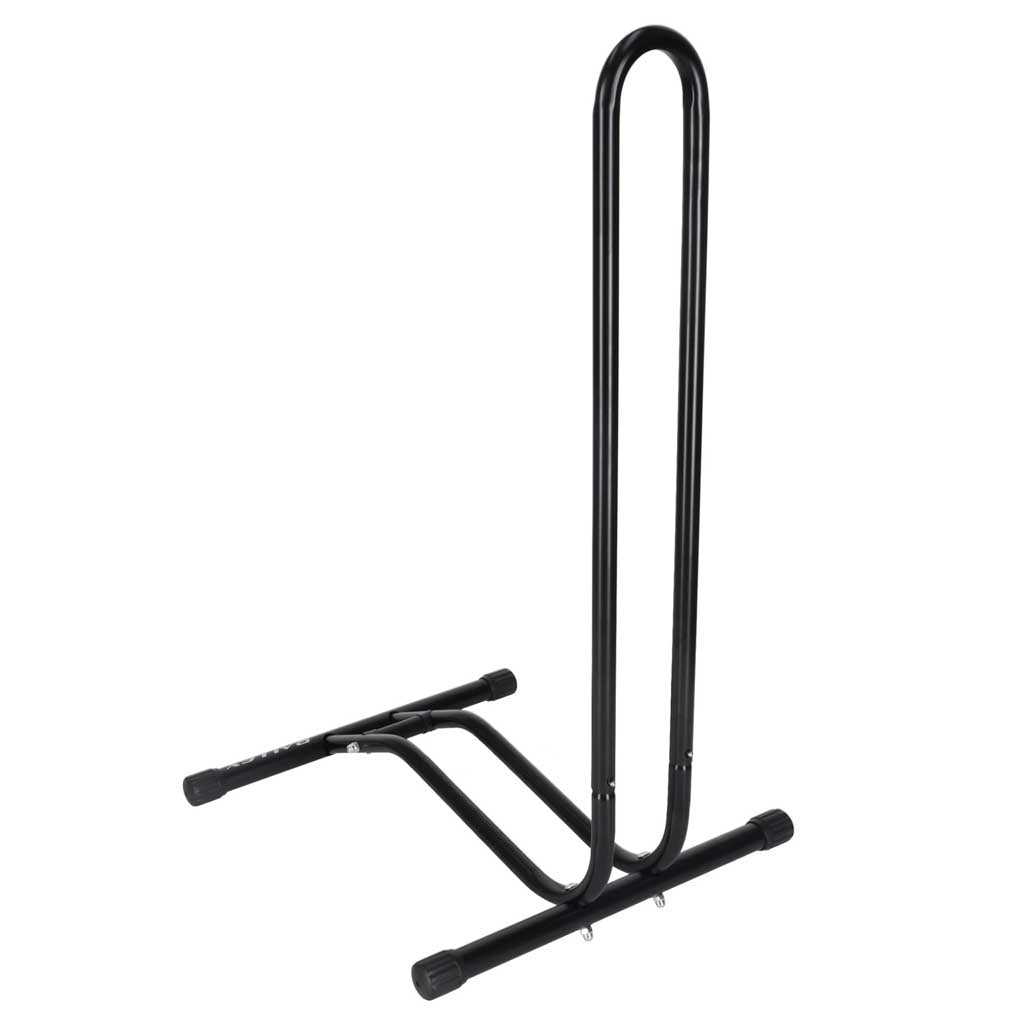 Enkelt cykelstativ i metal, sort