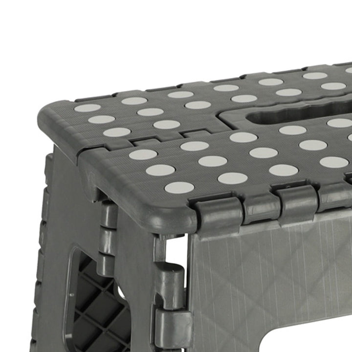 Skridsikker foldbar skammel 22 cm mørkegrå