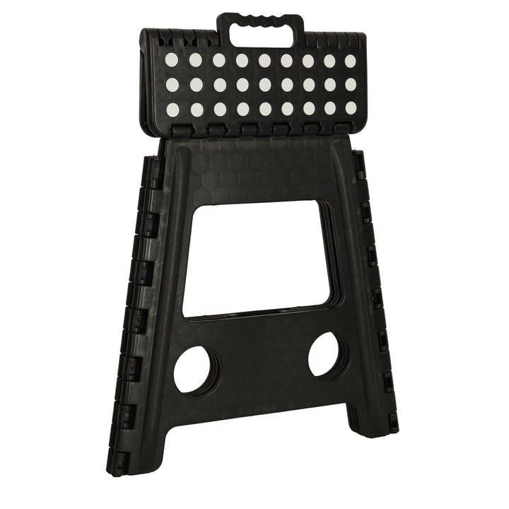 Skridsikker foldbar skammel 39 cm sort