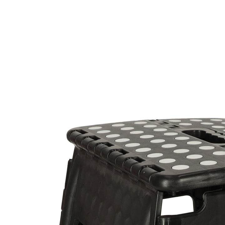 Skridsikker foldbar skammel 39 cm sort