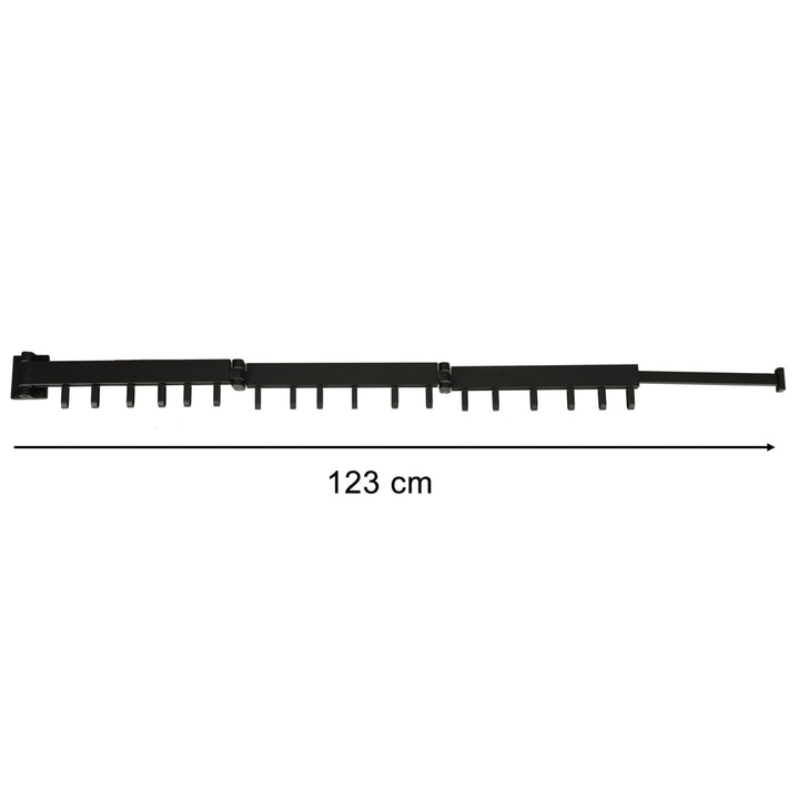 Teleskopisk forlænger vægophæng 114 cm sort