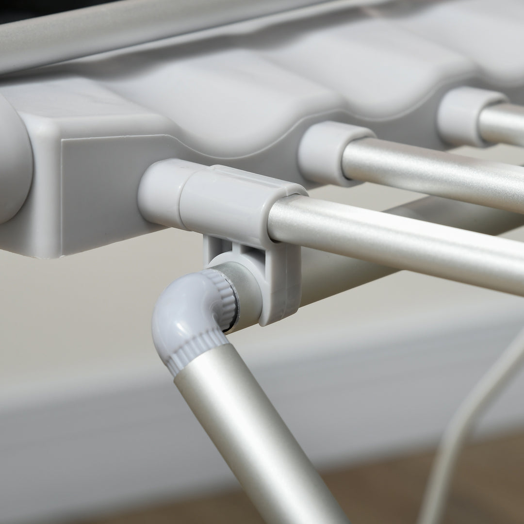 Tørrestativ med varmefunktion, 45-55 tommer, foldbar, 144l x 53b x 96h cm