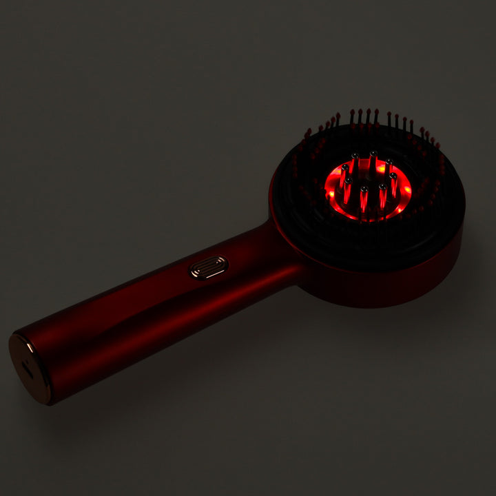 Hovedmassagebørste massager hårpleje rød lys olie applikator USB