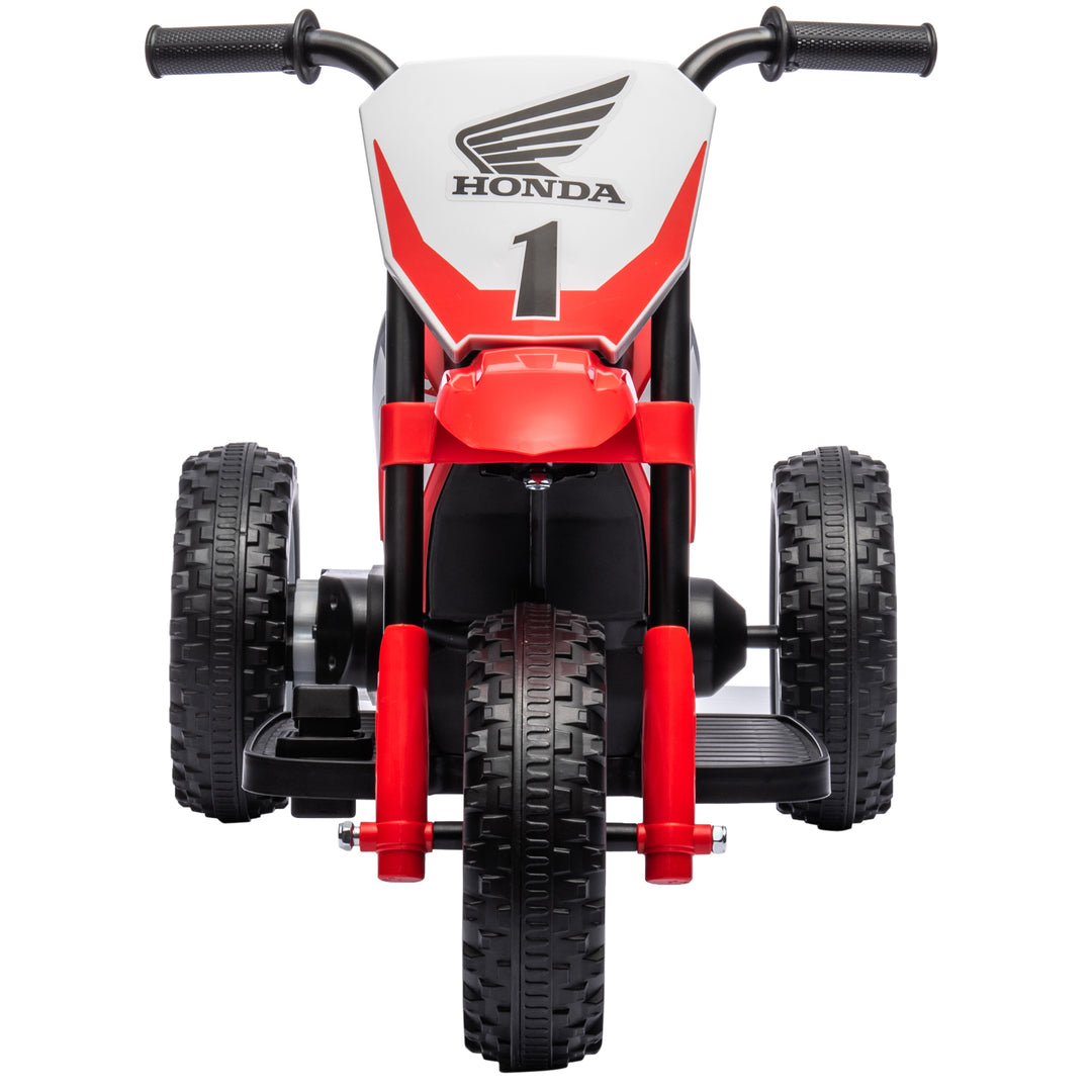 Honda elektrisk børnemotorcykel, 3 km/t, lydeffekter, til 18-36 måneder, rød