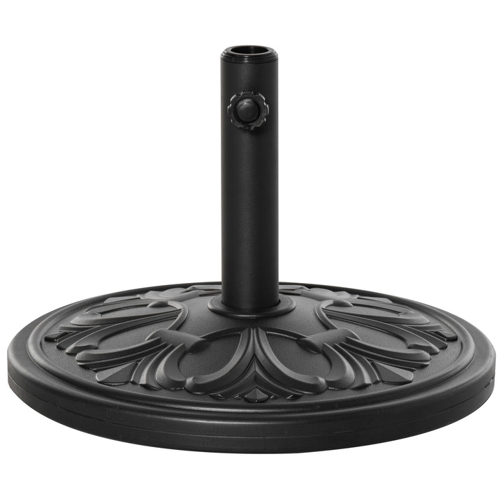 Parasolfod 13 kg, paraplystativ til paraplystænger med en diameter på 35 mm/38 mm/48 mm, paraplyholder til have, balkon, antik sort
