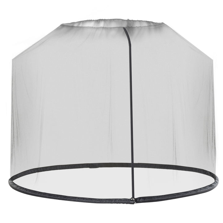 Myggenet til parasol, fluenet, myggenet, sort, Ø3 x H2,3 m