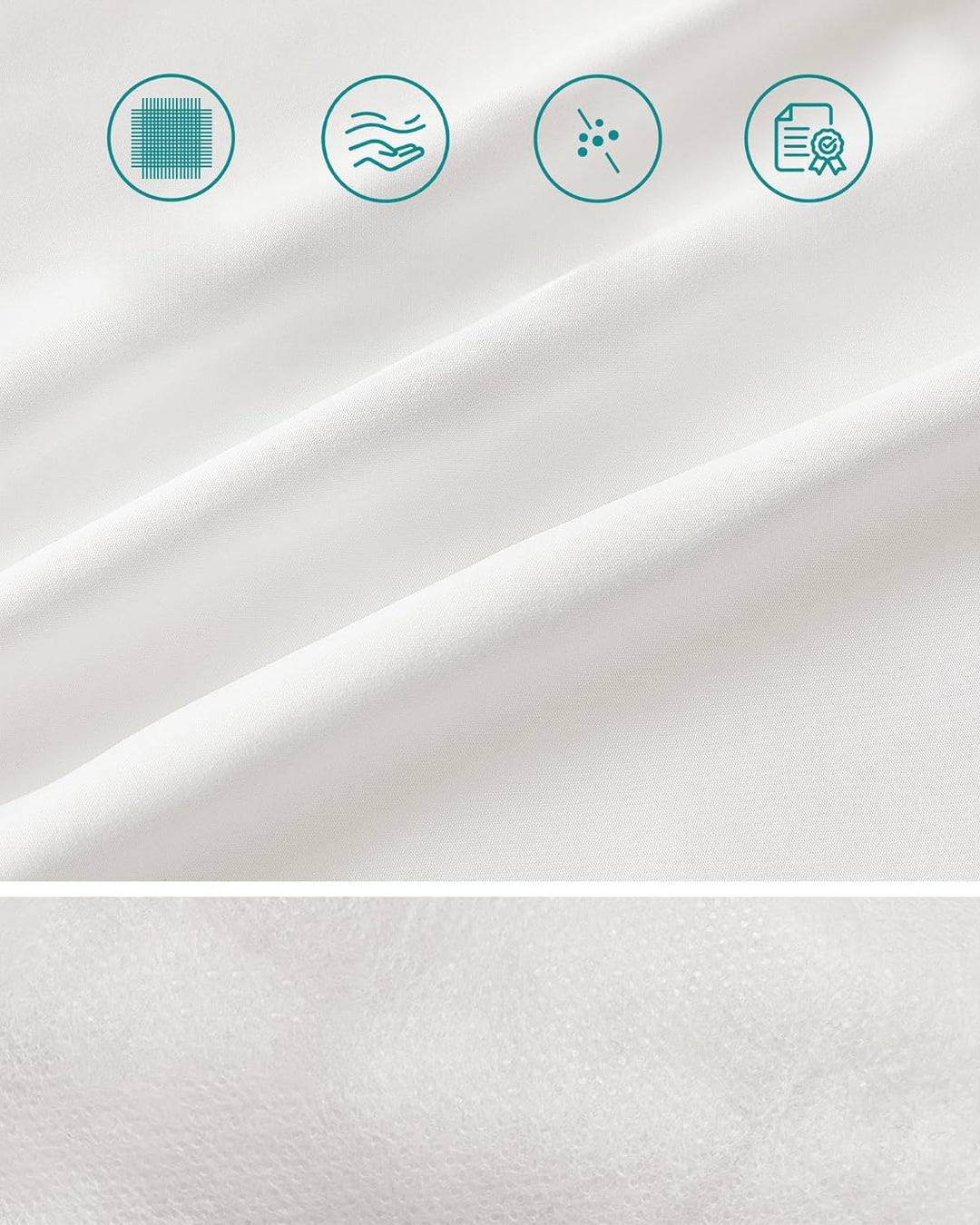 Sæt med 2 puder, hver med mål 40 x 80 cm og 800 g fyldning