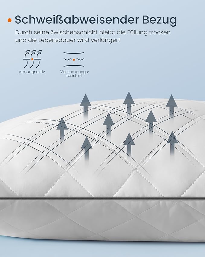 Vendbar pude, mål 80 x 40 cm, med kølende blødt betræk og 650g fyldning, egnet til brug både om vinteren og sommeren