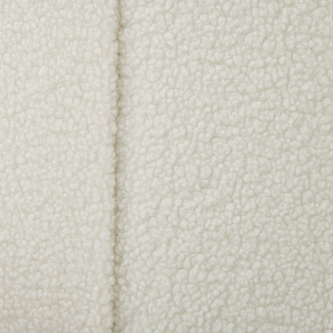 Polstret bænk, sengebænk med opbevaring, lasteevne op til 120 kg, 102x45x46 cm, cremehvid