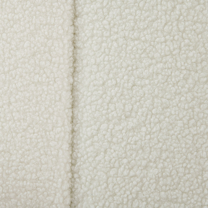 Polstret bænk, sengebænk med opbevaring, lasteevne op til 120 kg, 102x45x46 cm, cremehvid