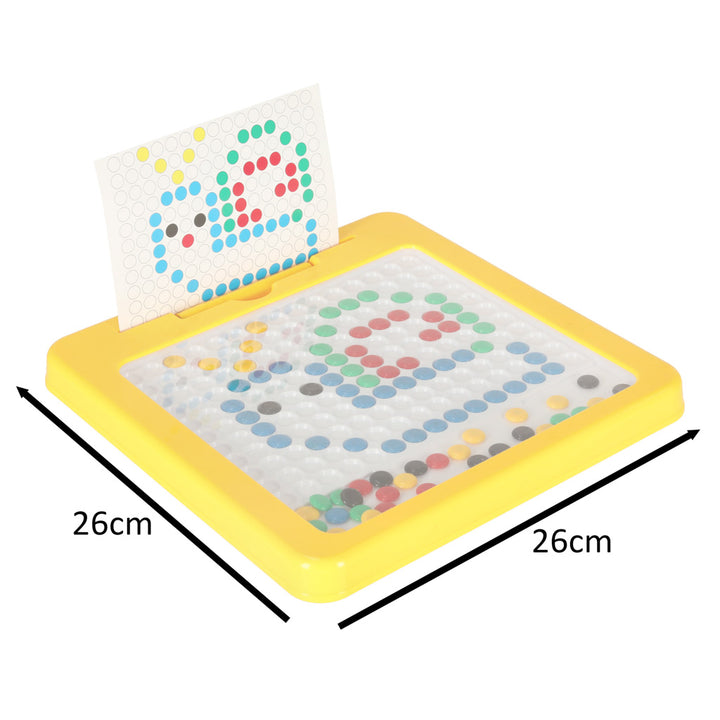 Magnetisk tavle Montessori prikker gul