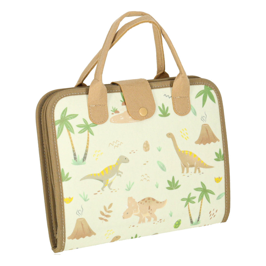 Sensorisk sensorisk Montessori manipulationsbræt dinosaur-etui