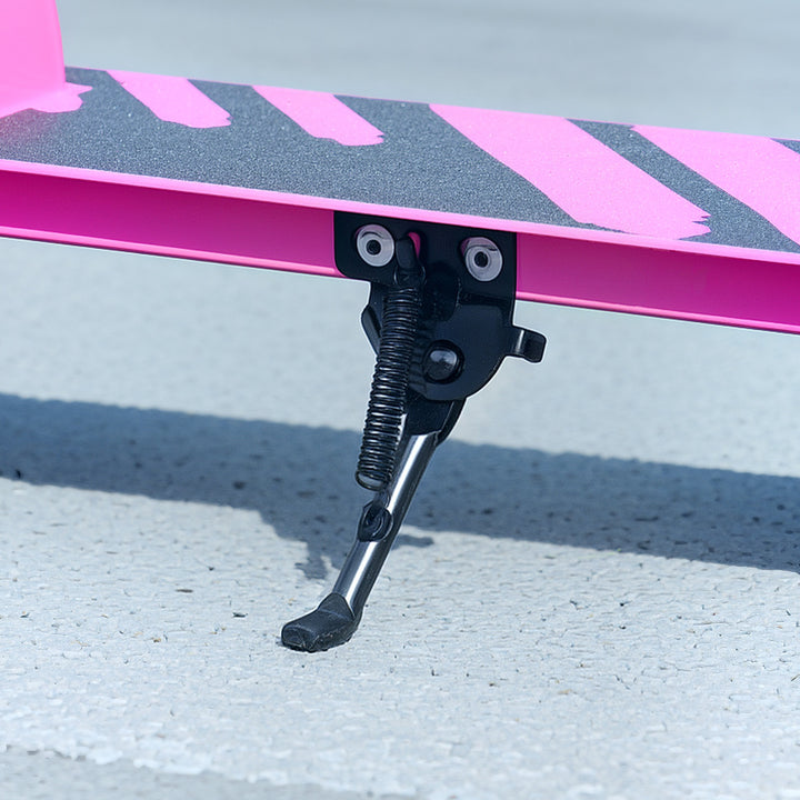 Børnescooter, dobbeltbremser, metalstel, fodstøtte, foldbar, 3-8 år, pink