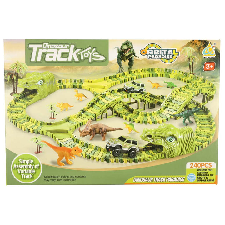 Racerbane dinosaurer biler 240 elementer