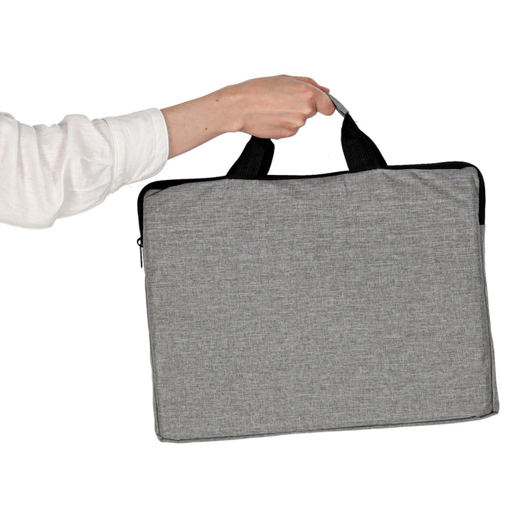 Laptoptaske 15,6 tommer etui cover dokumentmappe dame herre grå