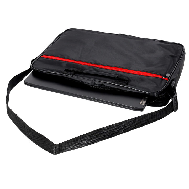 Laptoptaske 15,6 tommer etui etui med rem dokumentmappe dame herre sort