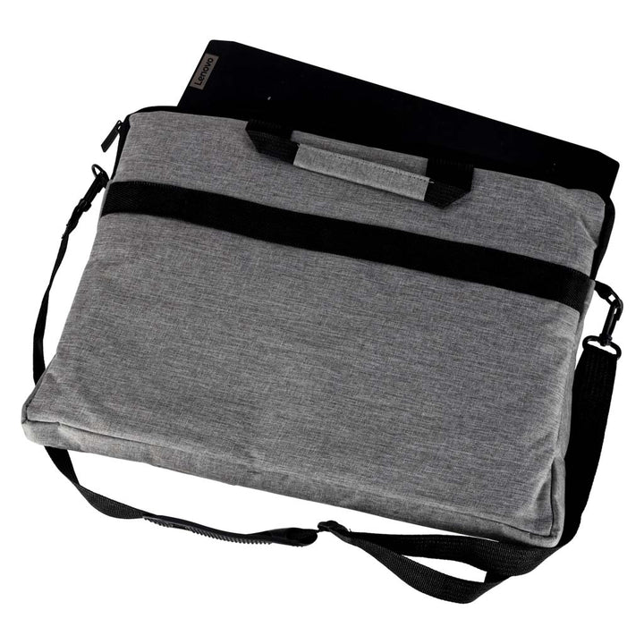 Laptoptaske 15,6 tommer etui med rem dokumentmappe dame herre grå