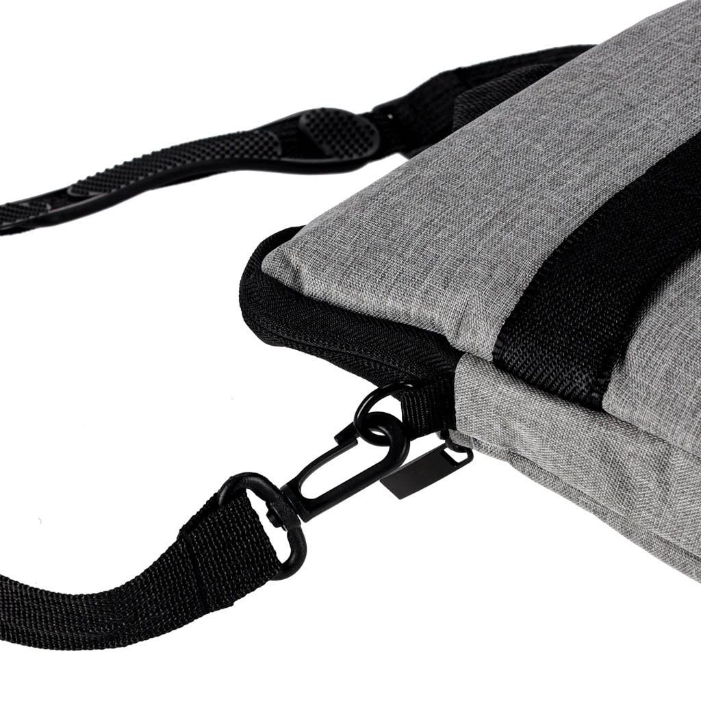 Laptoptaske 15,6 tommer etui med rem dokumentmappe dame herre grå