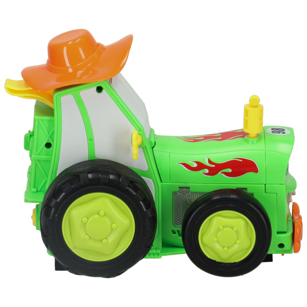 Traktor RC traktor hoppende dansende lyd grøn